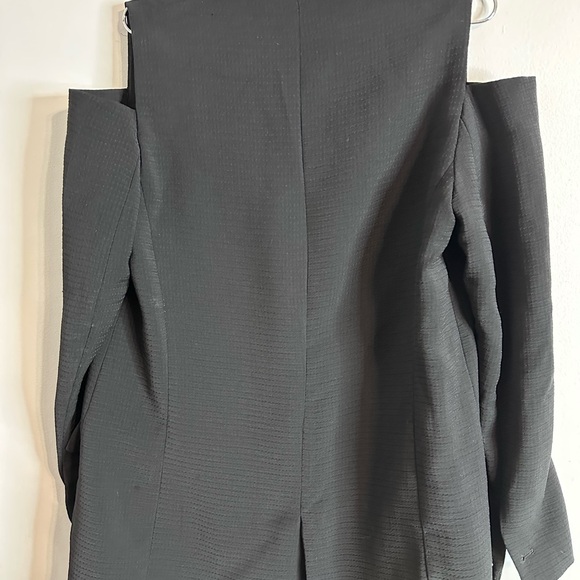 Zara Basic Black Textured Jacket - Picture 5 of 9
